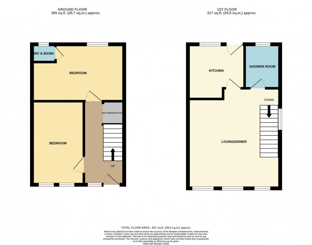 Floorplan for Trenance Road, St. Austell