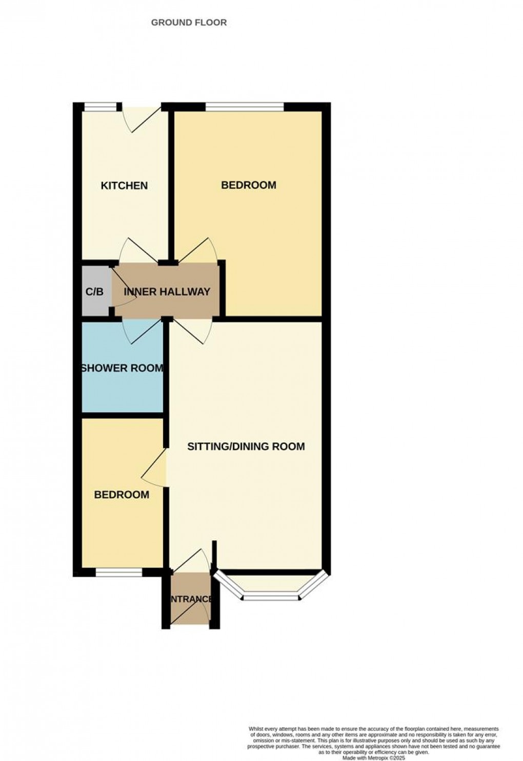 Floorplan for Fortescue Close, Foxhole, St. Austell