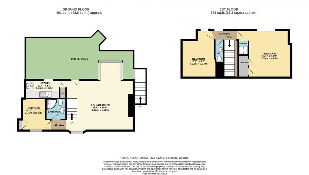 Floorplan for Polkirt Hill, Mevagissey, Cornwall