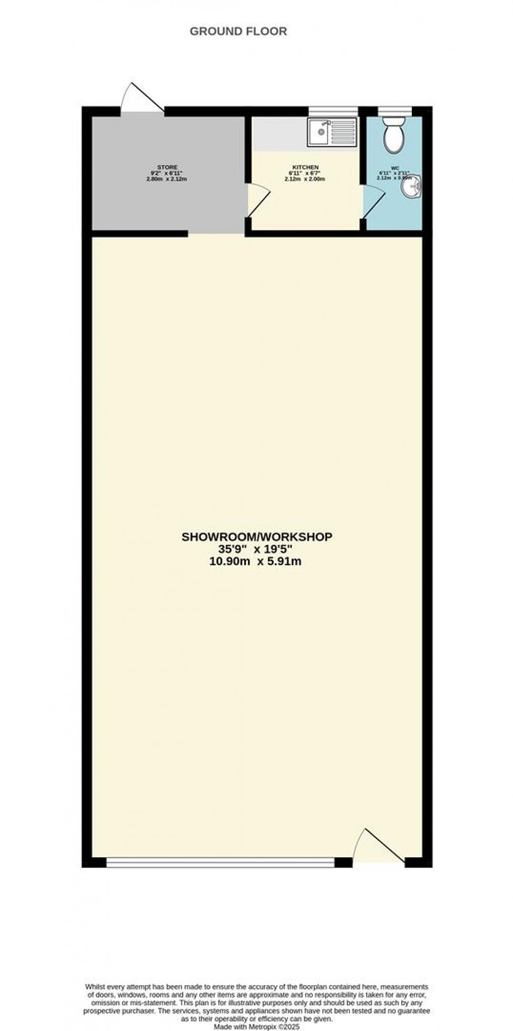Floorplan for Middleway, St Blazey, PAR