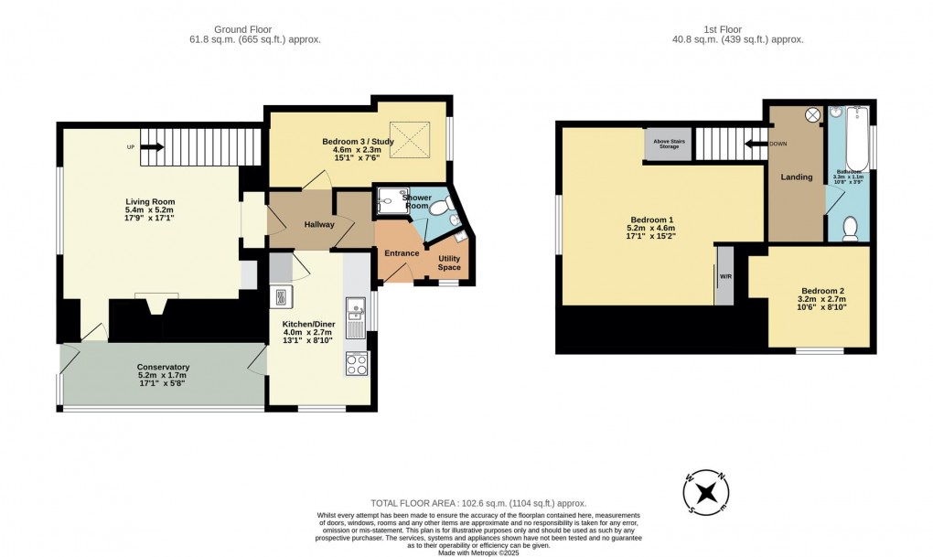 Floorplan for Lerryn, Nr Lostwithiel, PL22