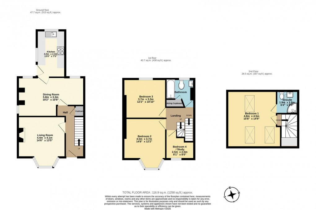 Floorplan for North Street, Tywardreath, Par