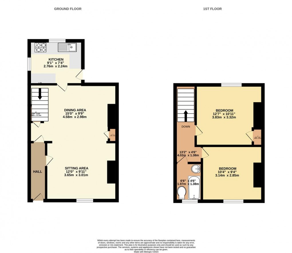 Floorplan for Place Road, Fowey