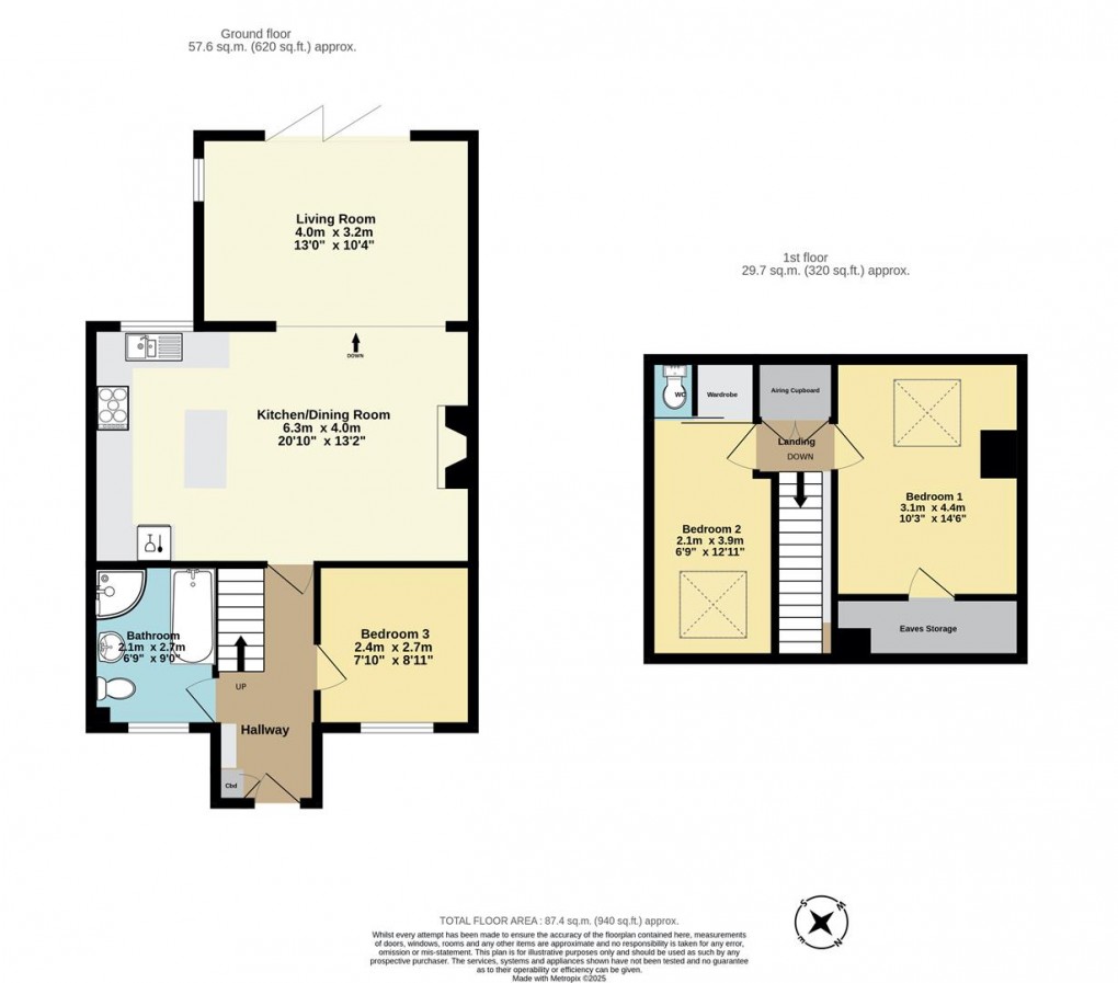 Floorplan for Ferris Way, Polruan