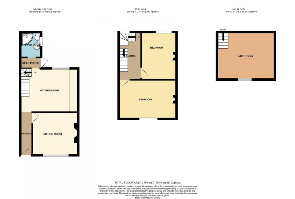 Floorplan for Lostwithiel Street, Fowey