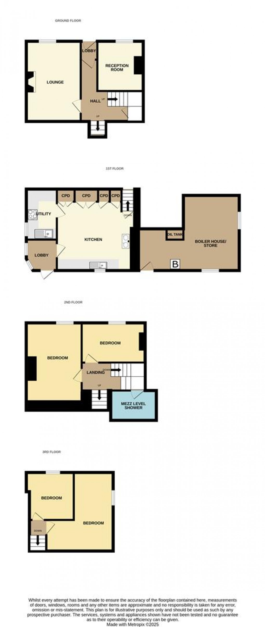 Floorplan for Rose Hill, St. Blazey, Par