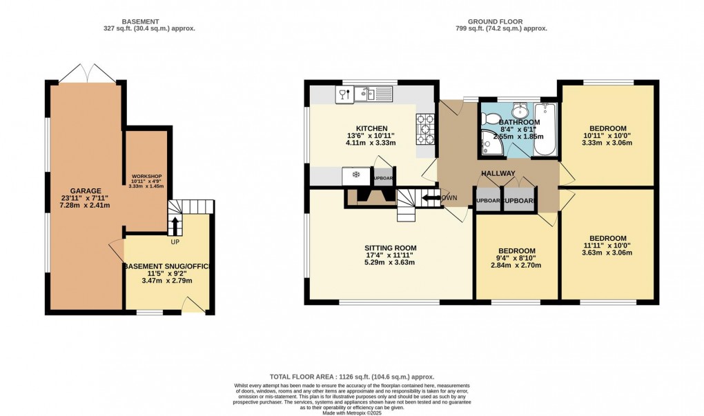 Floorplan for Vicarage Lane, Tywardreath, Par