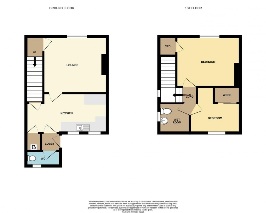 Floorplan for Landreath Place, St. Blazey, Par