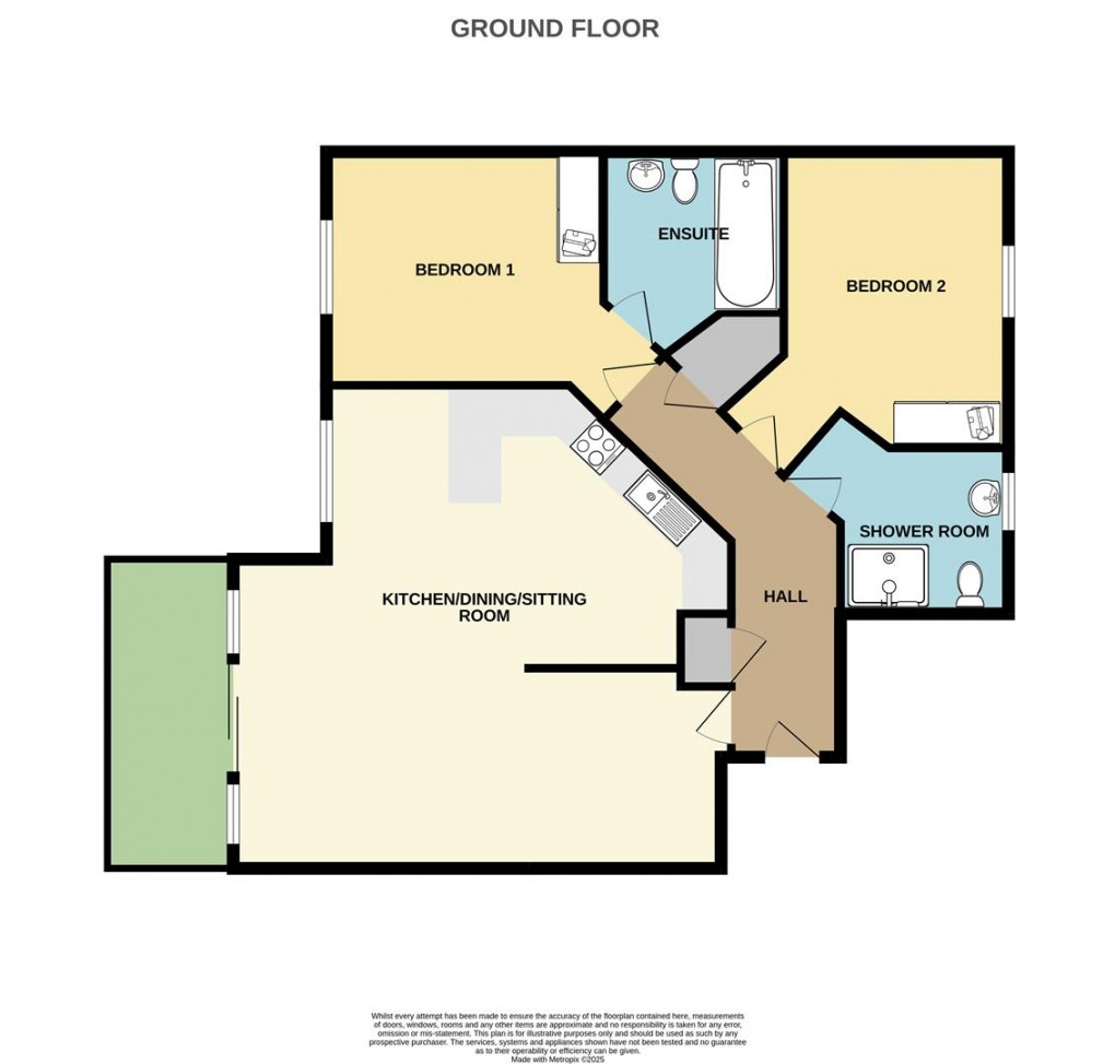 Floorplan for Woodland View, Duporth, St. Austell