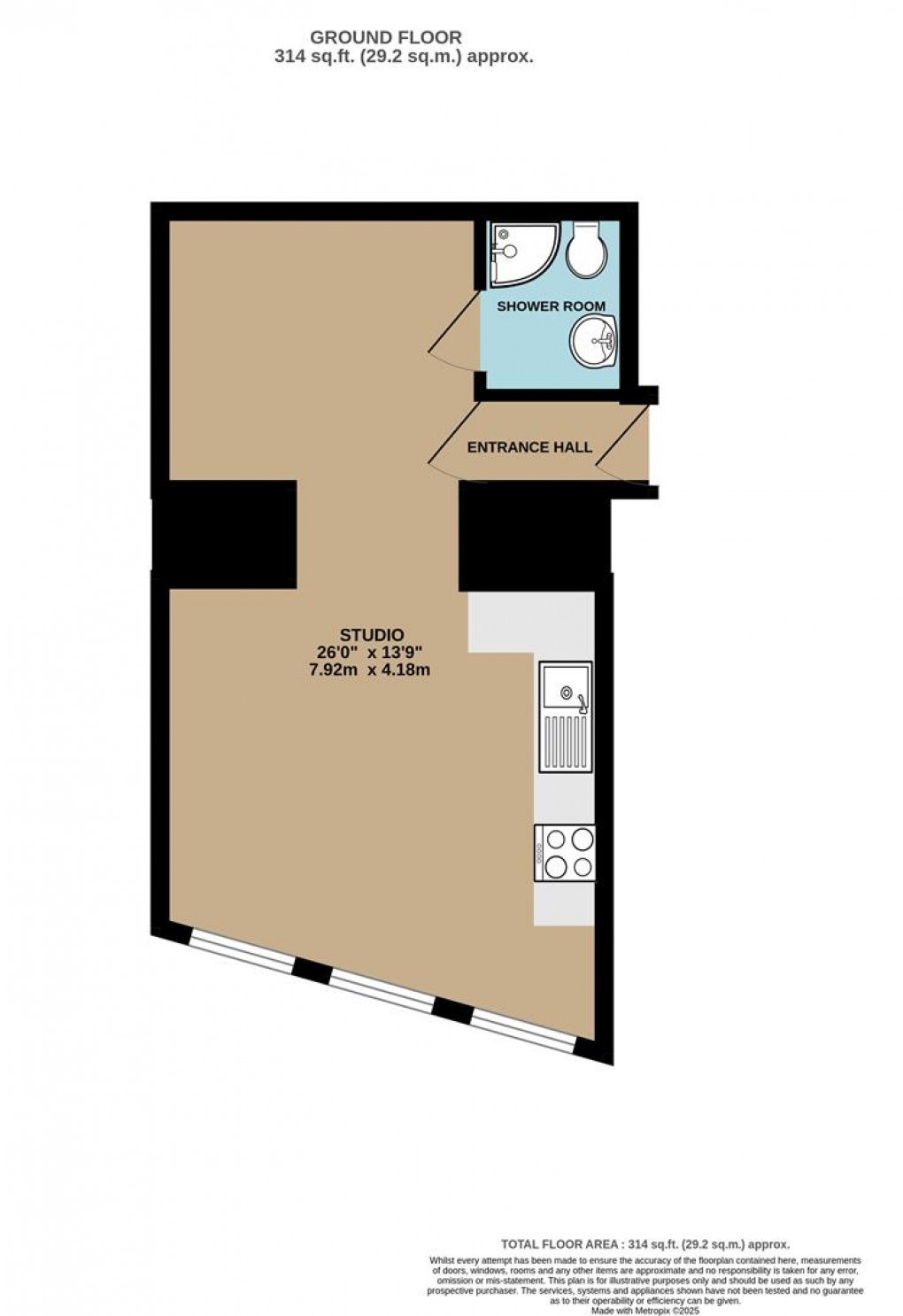 Floorplan for Carclaze Road, St Austell