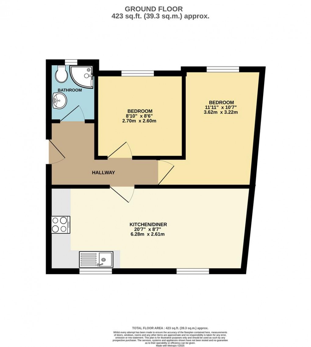Floorplan for Carclaze Road, St Austell