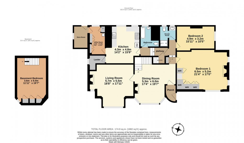 Floorplan for Daglands Road, Fowey