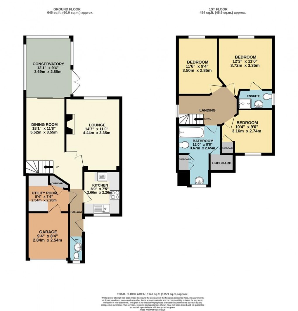 Floorplan for Mayfield Close, St. Austell