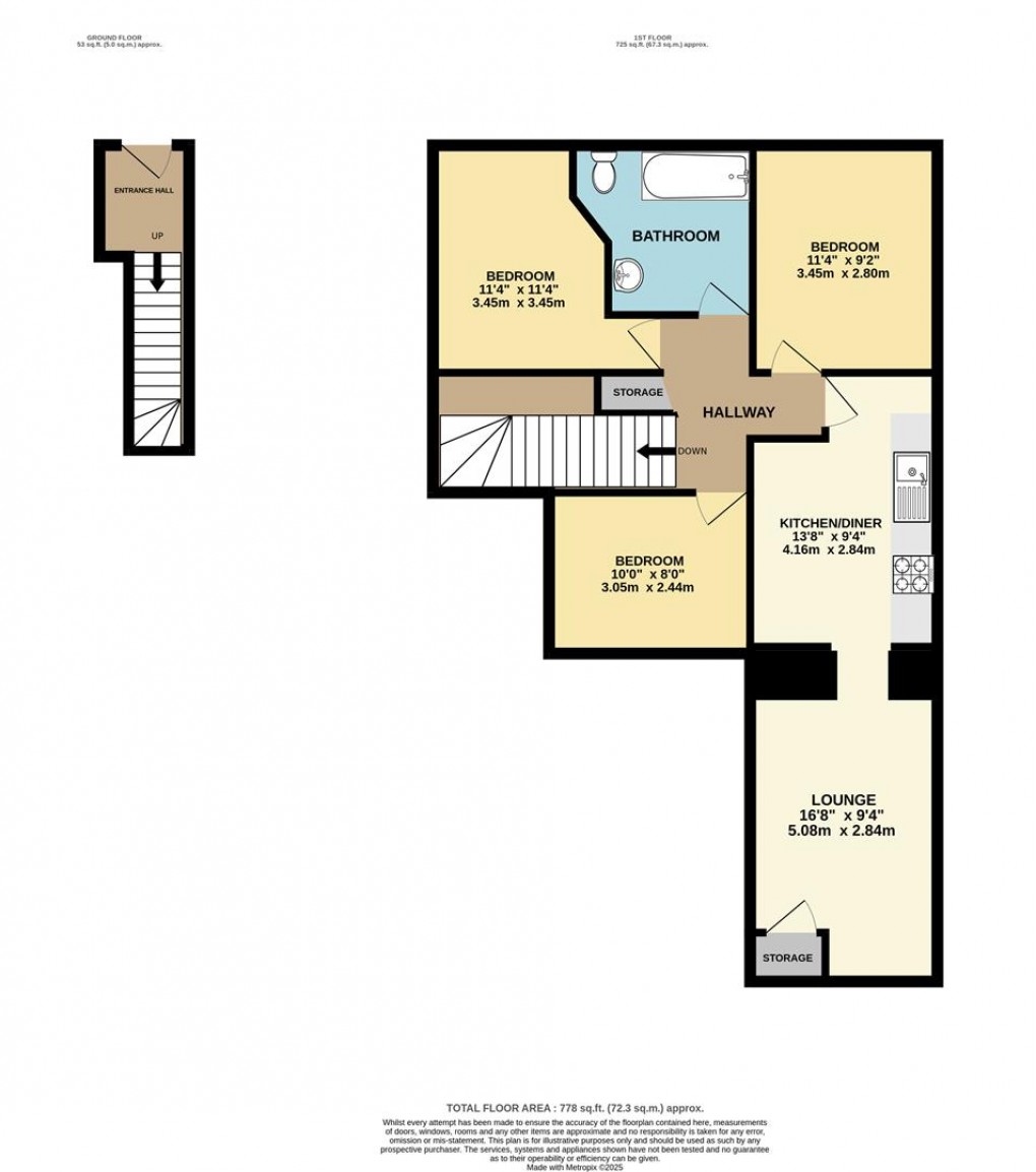 Floorplan for Fore Street, Roche, St. Austell