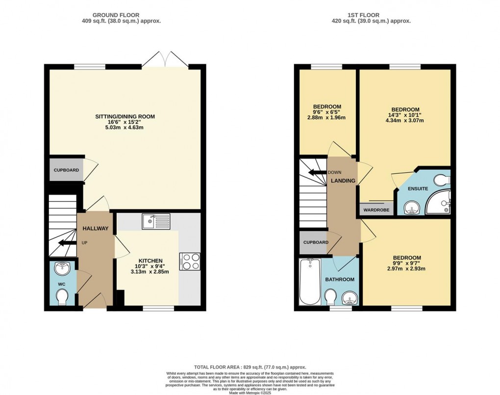 Floorplan for Hollow Burrow View, St. Austell