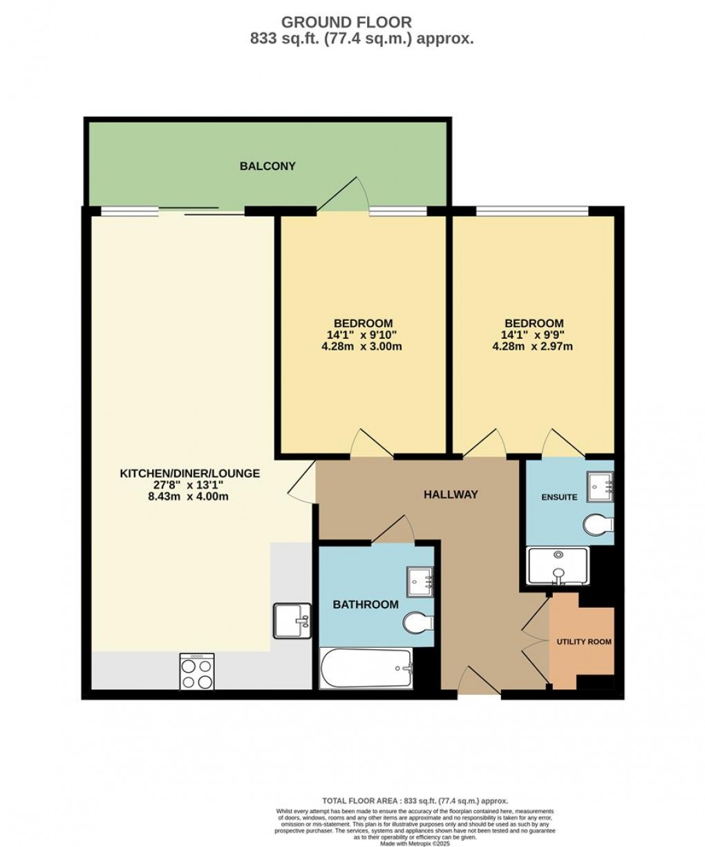 Floorplan for Rashleigh Road, Duporth