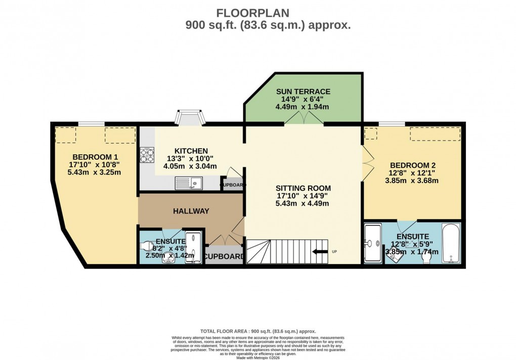 Floorplan for 20 Place Road, Fowey