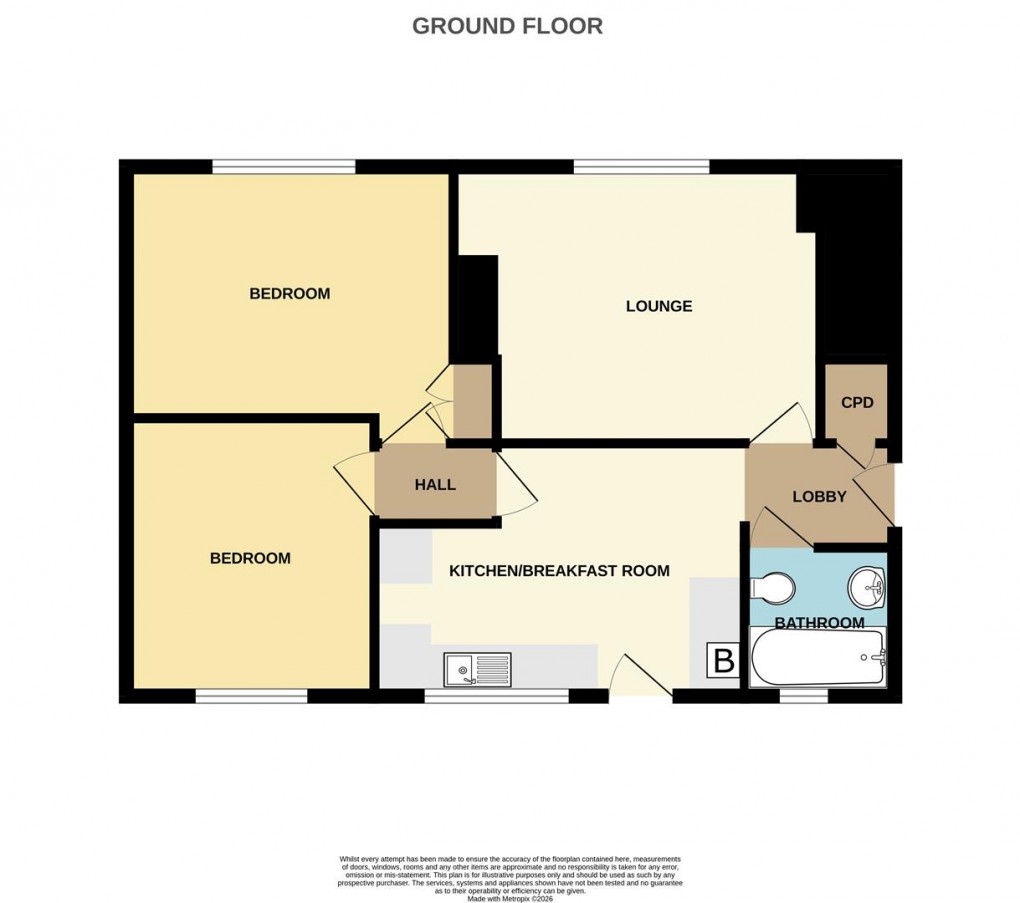 Floorplan for Landrew Road, St. Austell