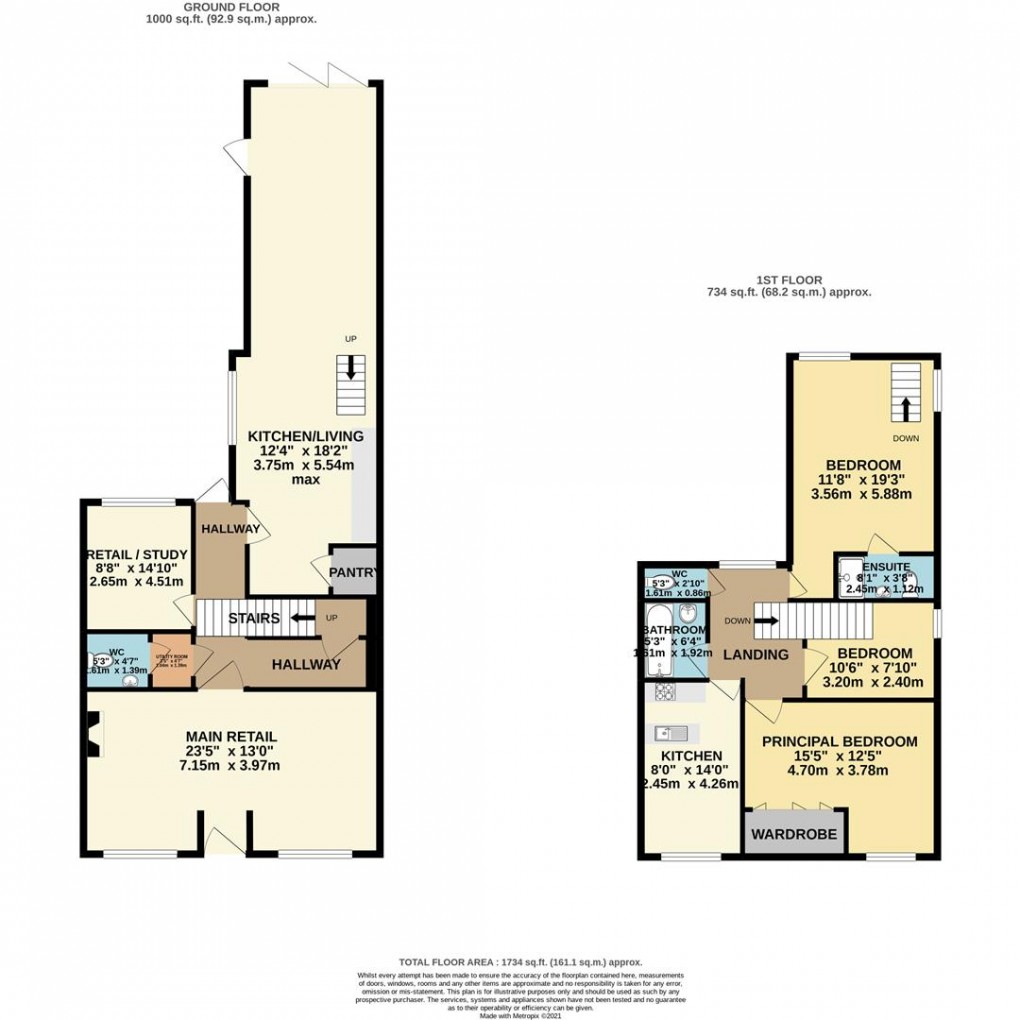 Floorplan for Fore Street, Fowey