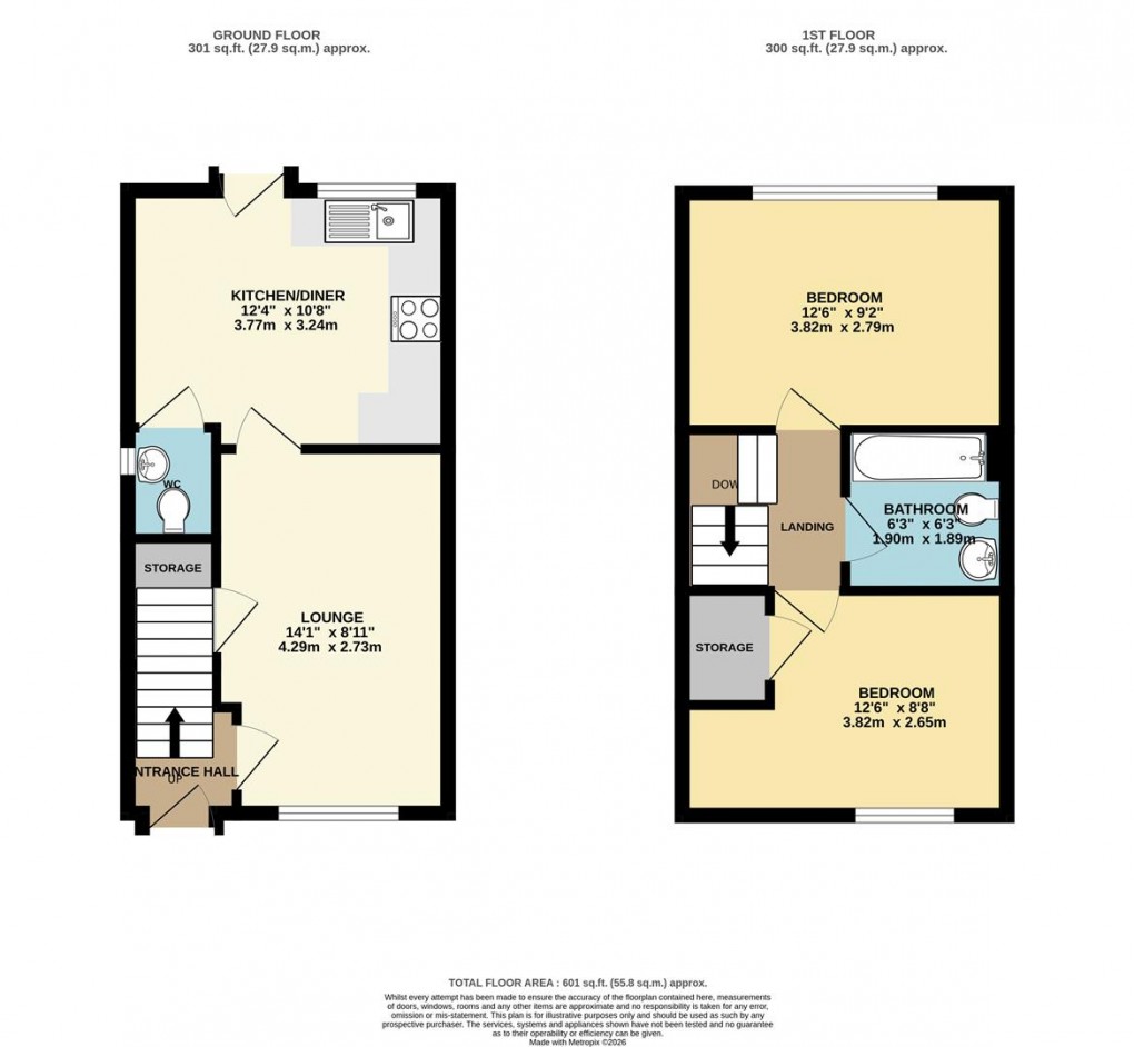 Floorplan for 15 Curtice CloseSt AustellCornwall