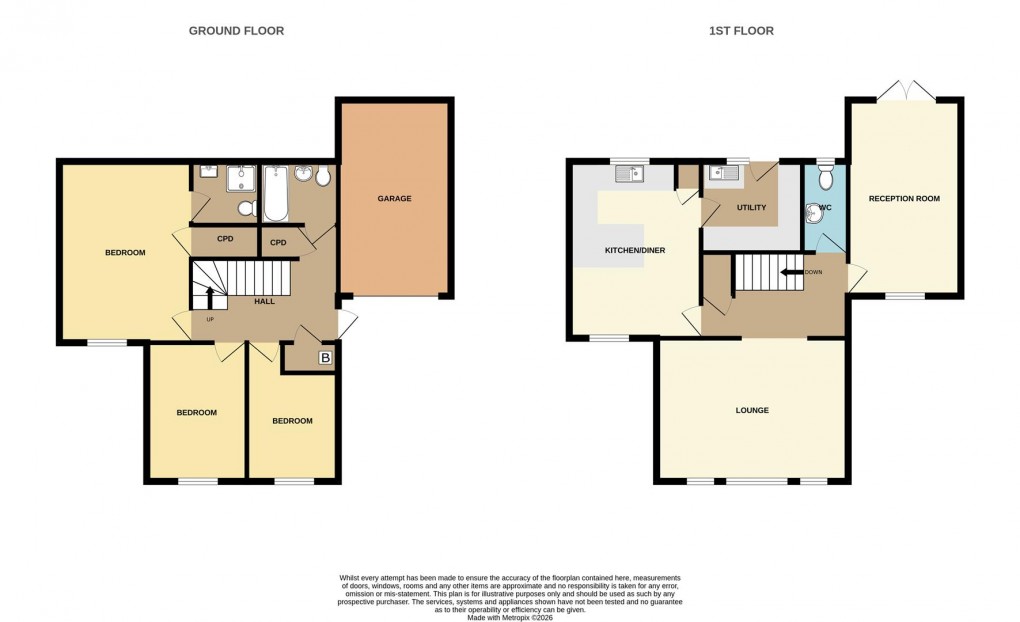 Floorplan for Chy Pons, St. Austell