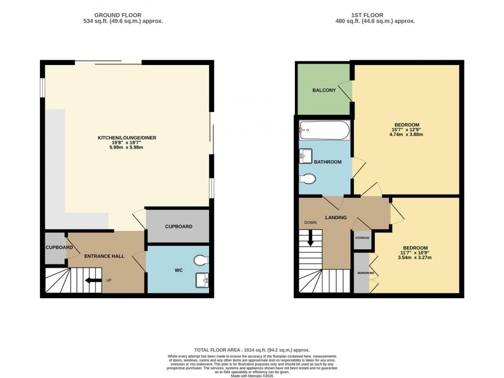 Floorplan for Manor Farm Road, Duporth, St. Austell