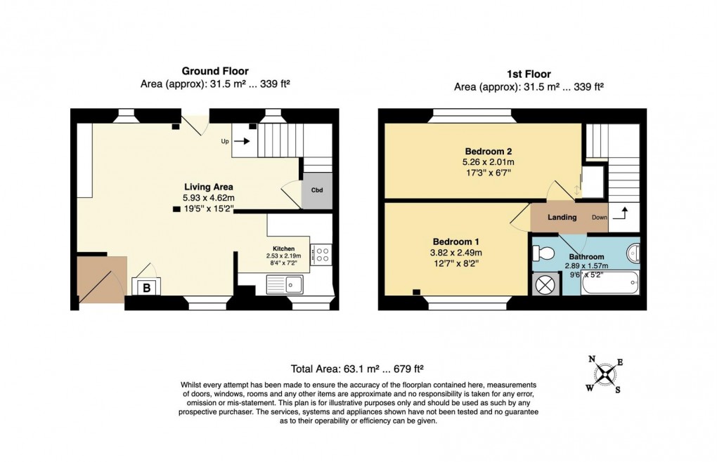 Floorplan for Polvillion Road, Fowey
