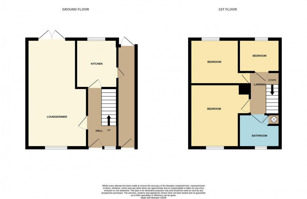 Floorplan for Boscawen Road, St. Dennis, St. Austell