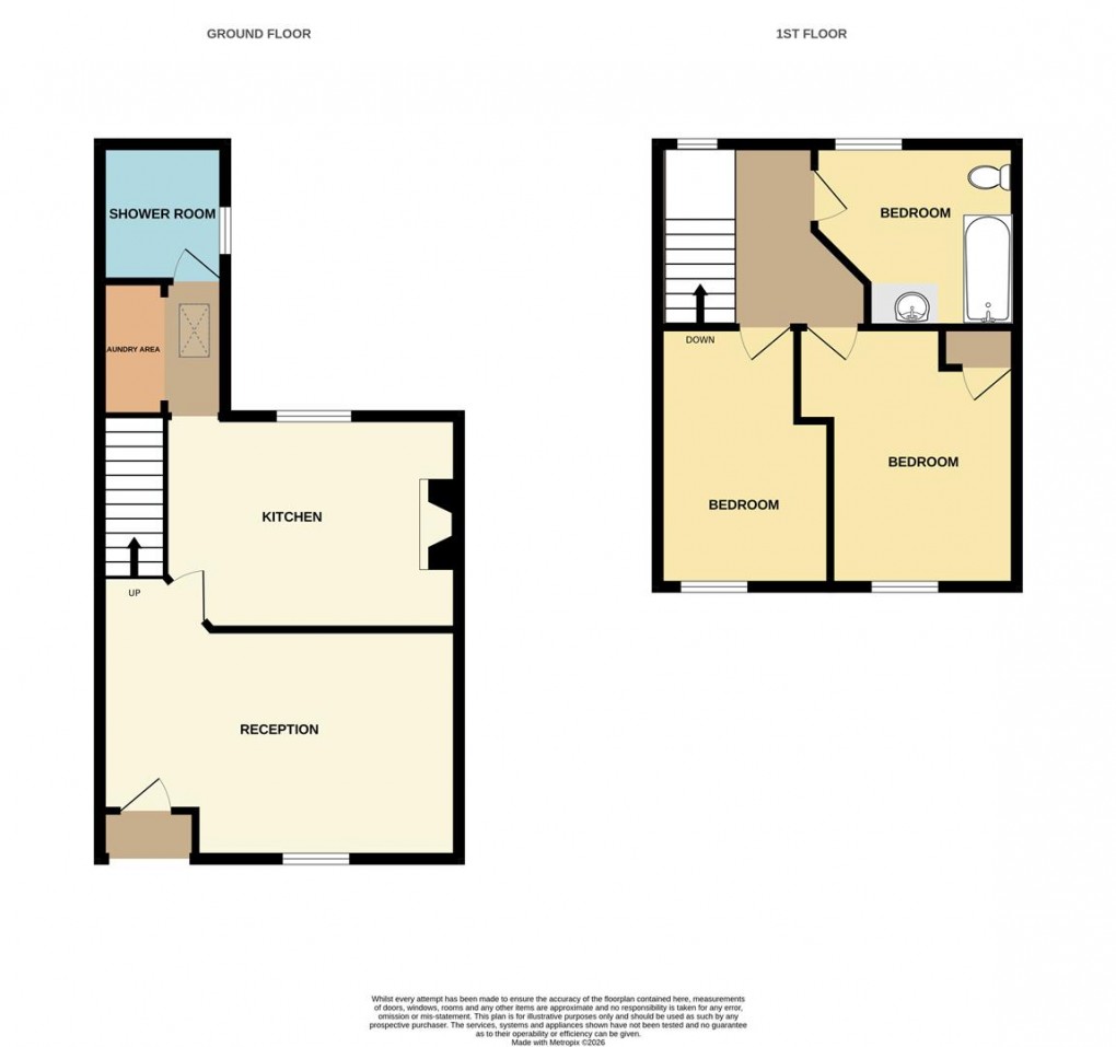 Floorplan for Hendra Road, St. Dennis, St. Austell
