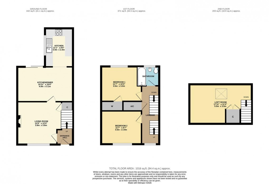 Floorplan for Windmill, Fowey