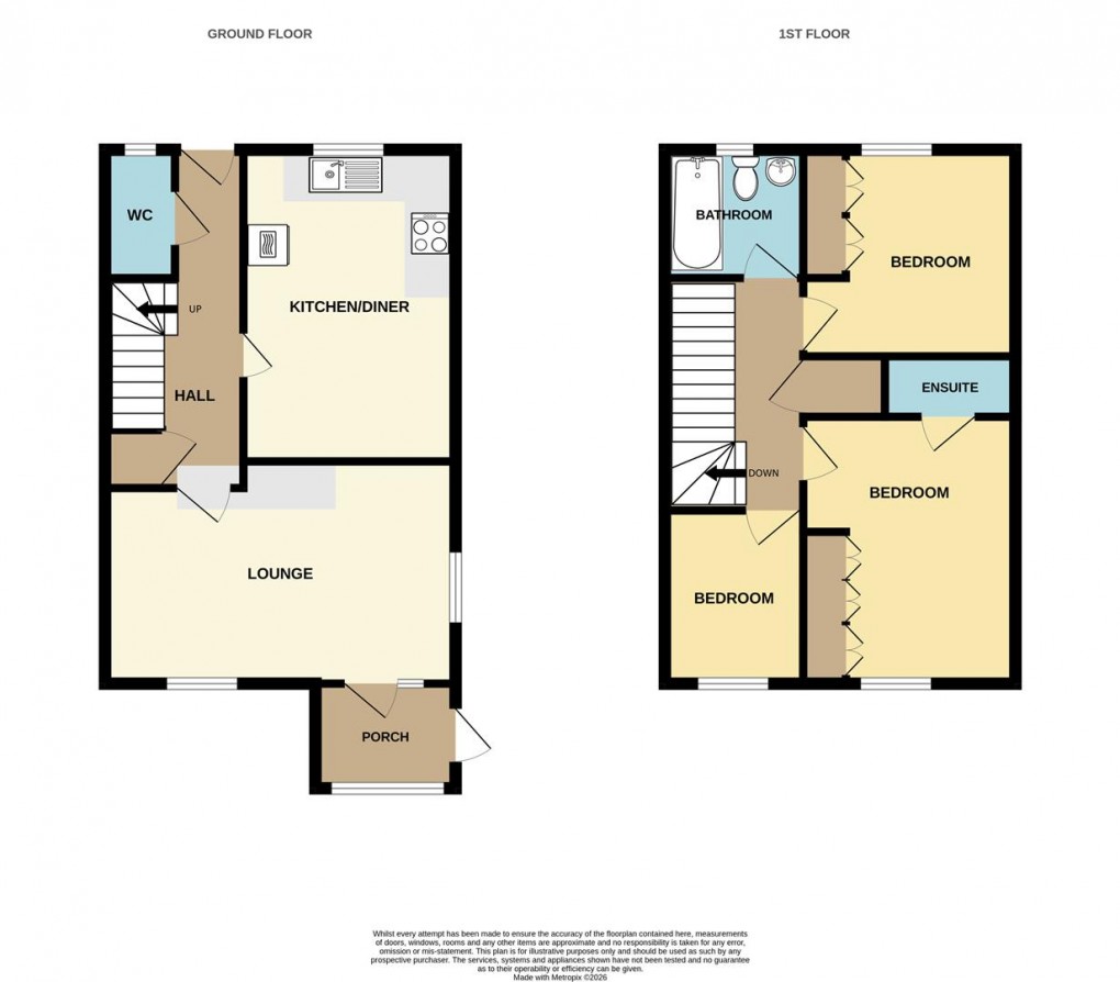Floorplan for Orchard Way, Duporth, St. Austell