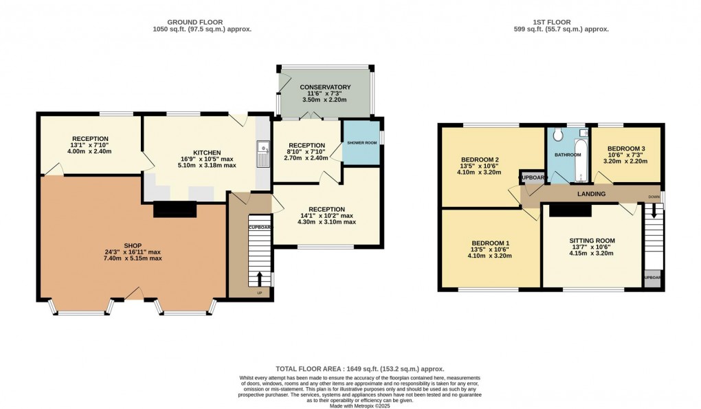 Floorplan for Park Road, Fowey