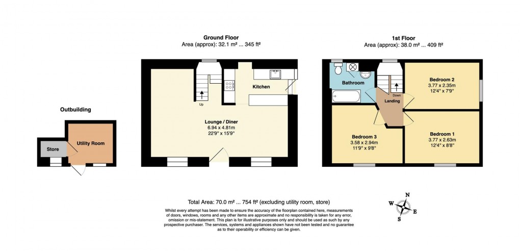 Floorplan for Cobbs Well, Fowey