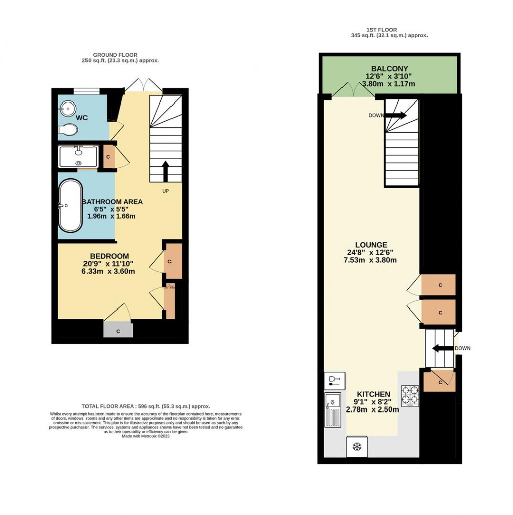 Floorplan for North Street, Fowey
