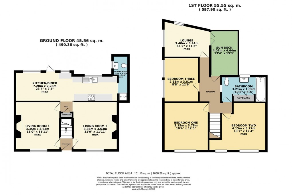 Floorplan for Station Road, Fowey
