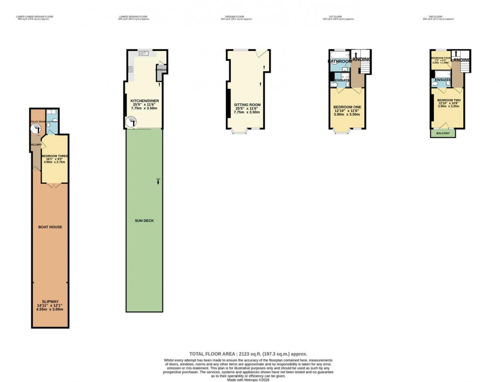 Floorplan for North Street, Fowey