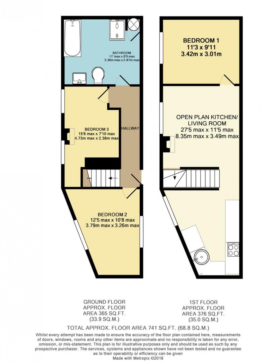 Floorplan for Chapel Lane, Polruan