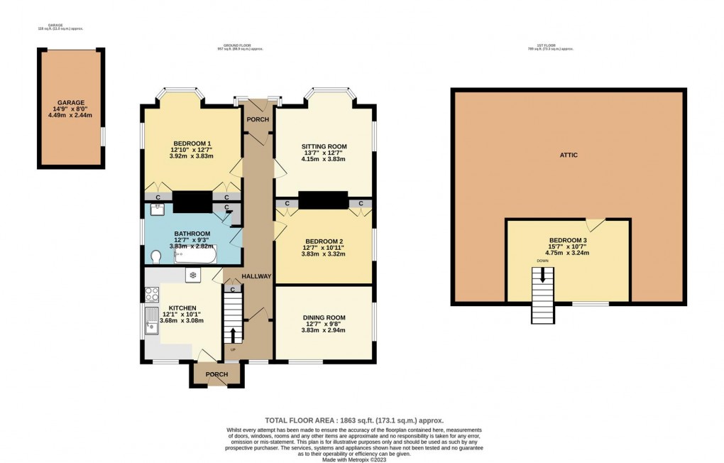 Floorplan for St. Saviours Hill, Polruan, Fowey