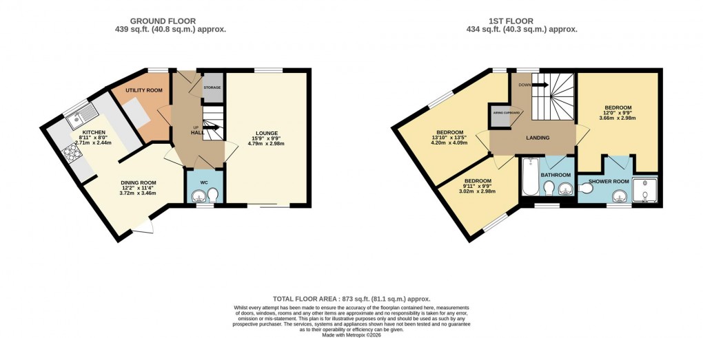 Floorplan for Keay Heights, St. Austell