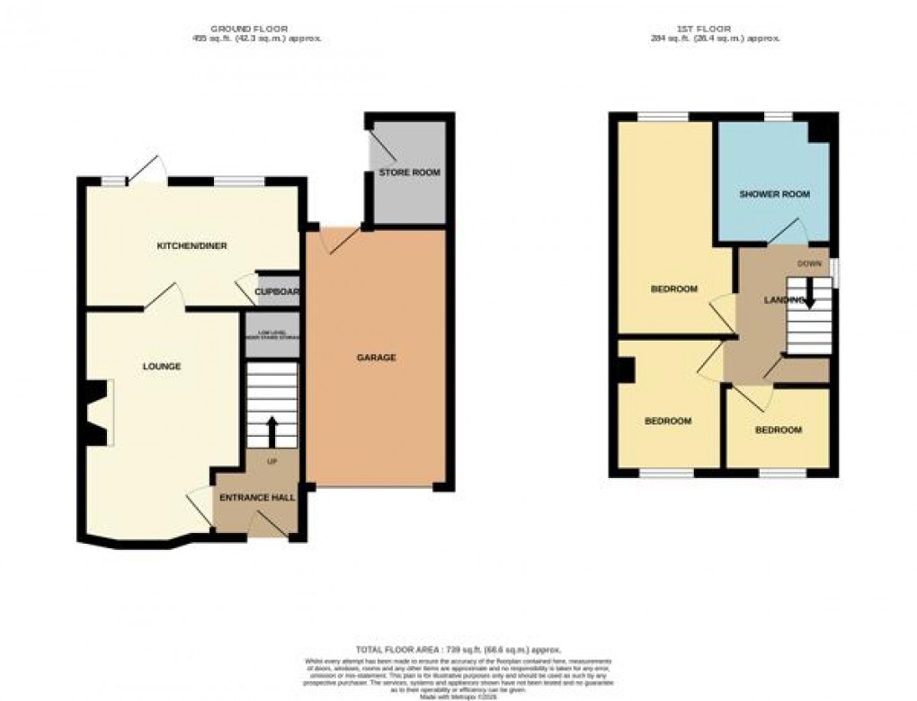 Floorplan for St. Julitta, Luxulyan, Bodmin