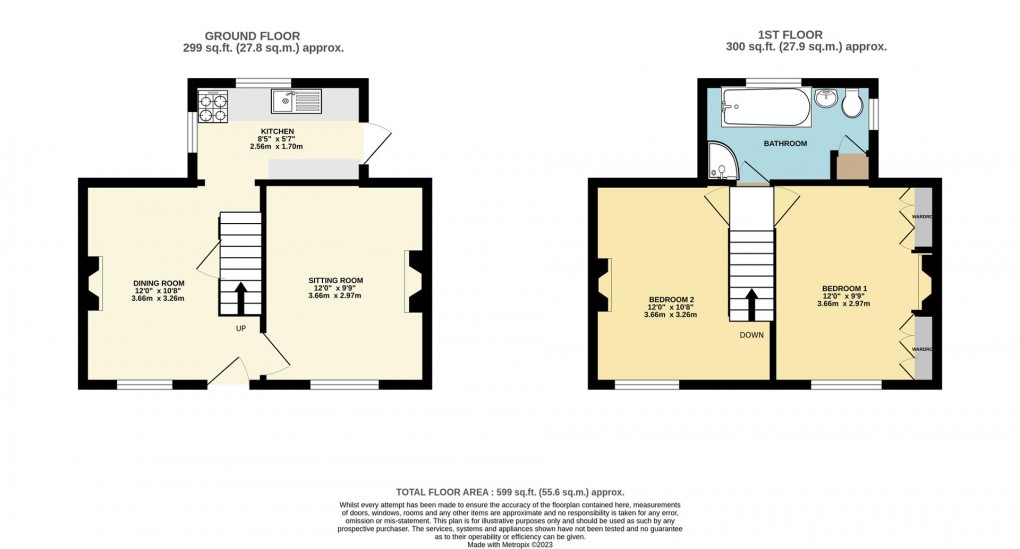 Floorplan for Station Road, Fowey