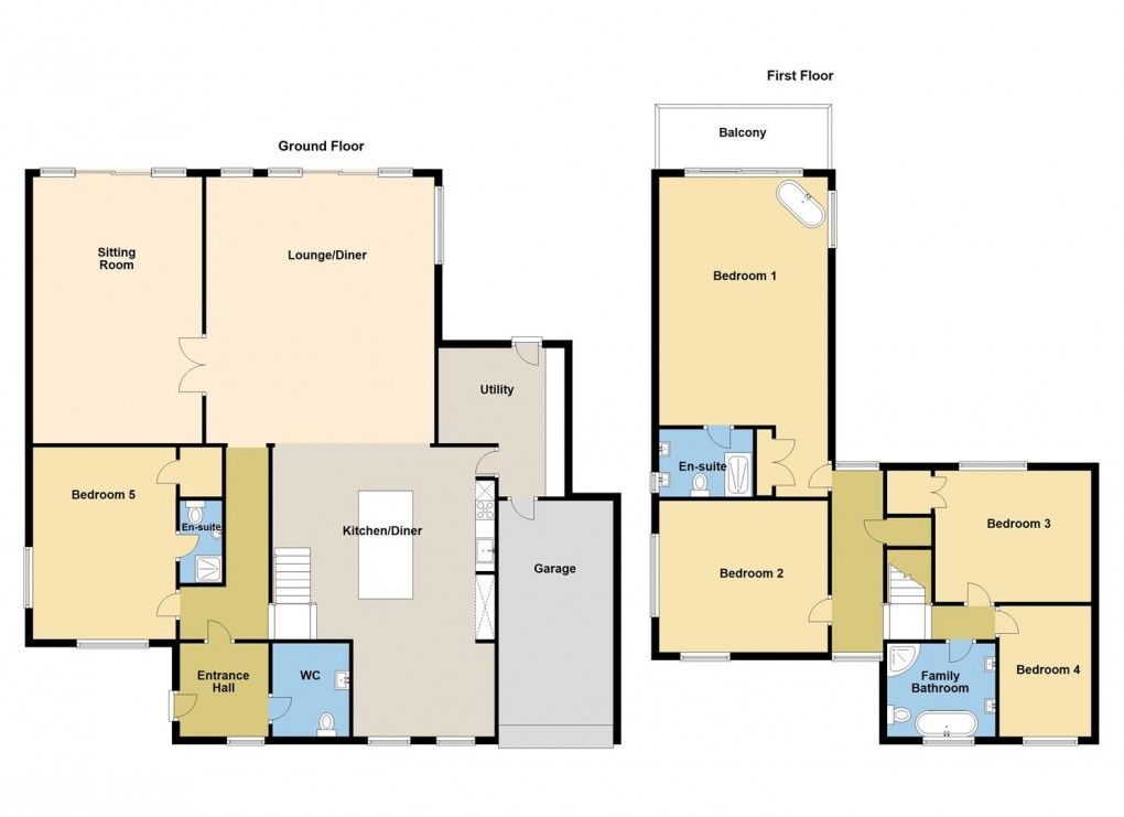 Floorplan for Coombe, St. Austell
