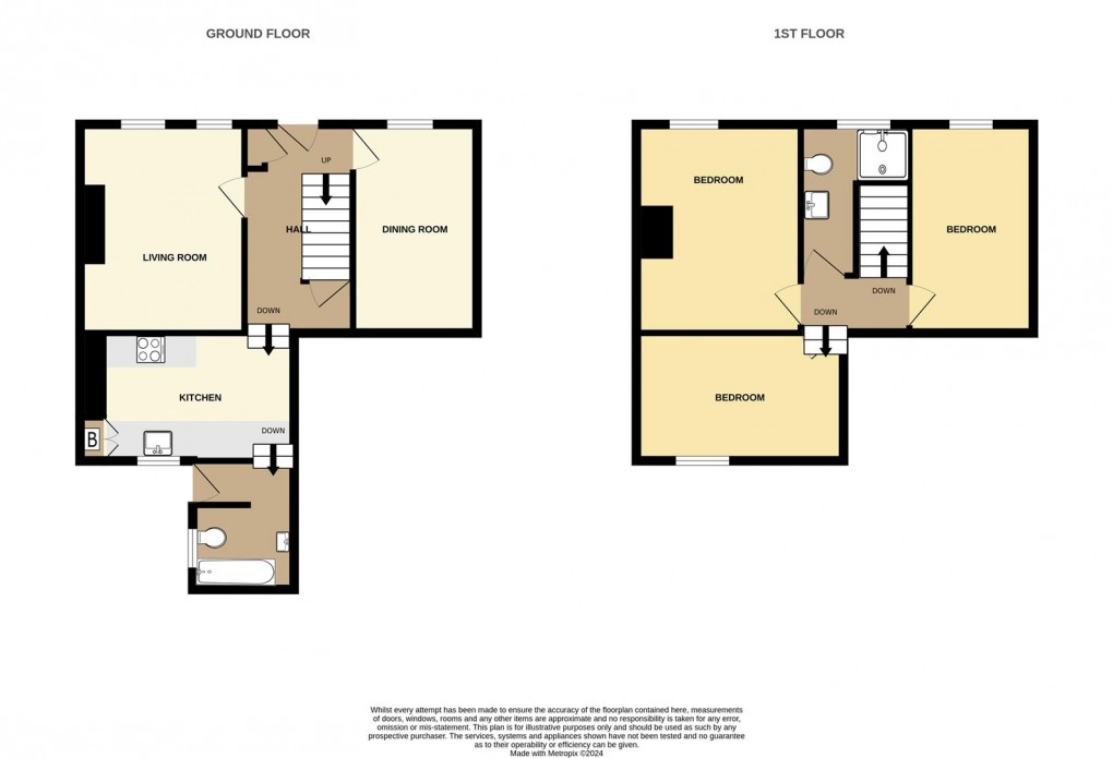 Floorplan for Church Road, Charlestown, St. Austell