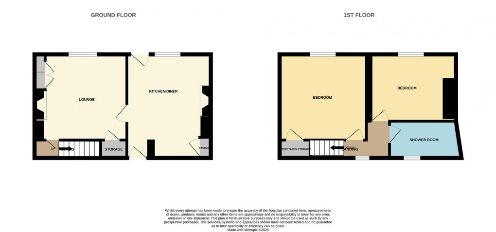 Floorplan for Charlestown Road, St. Austell