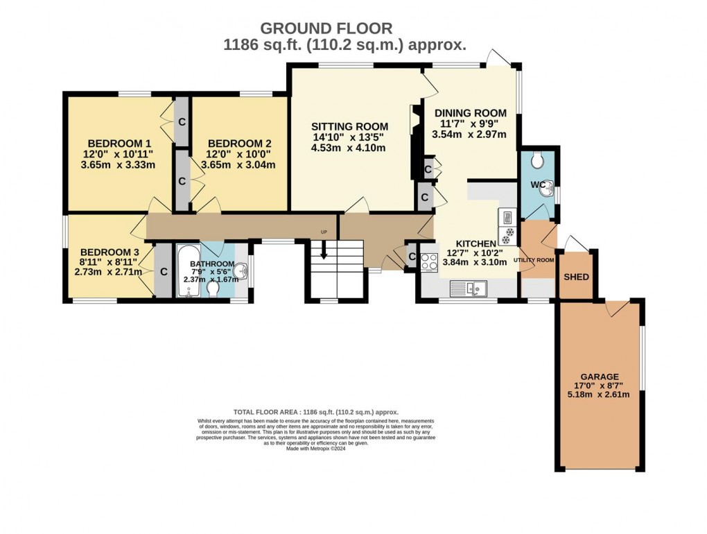 Floorplan for Terras Hill, Lostwithiel