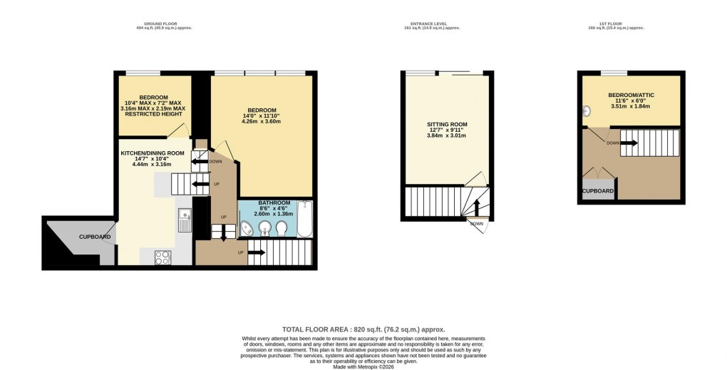 Floorplan for Bull Hill, Fowey