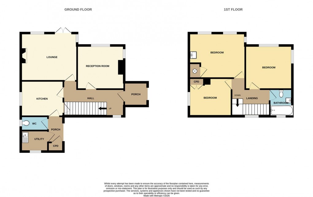 Floorplan for Eastbourne Road, St. Austell