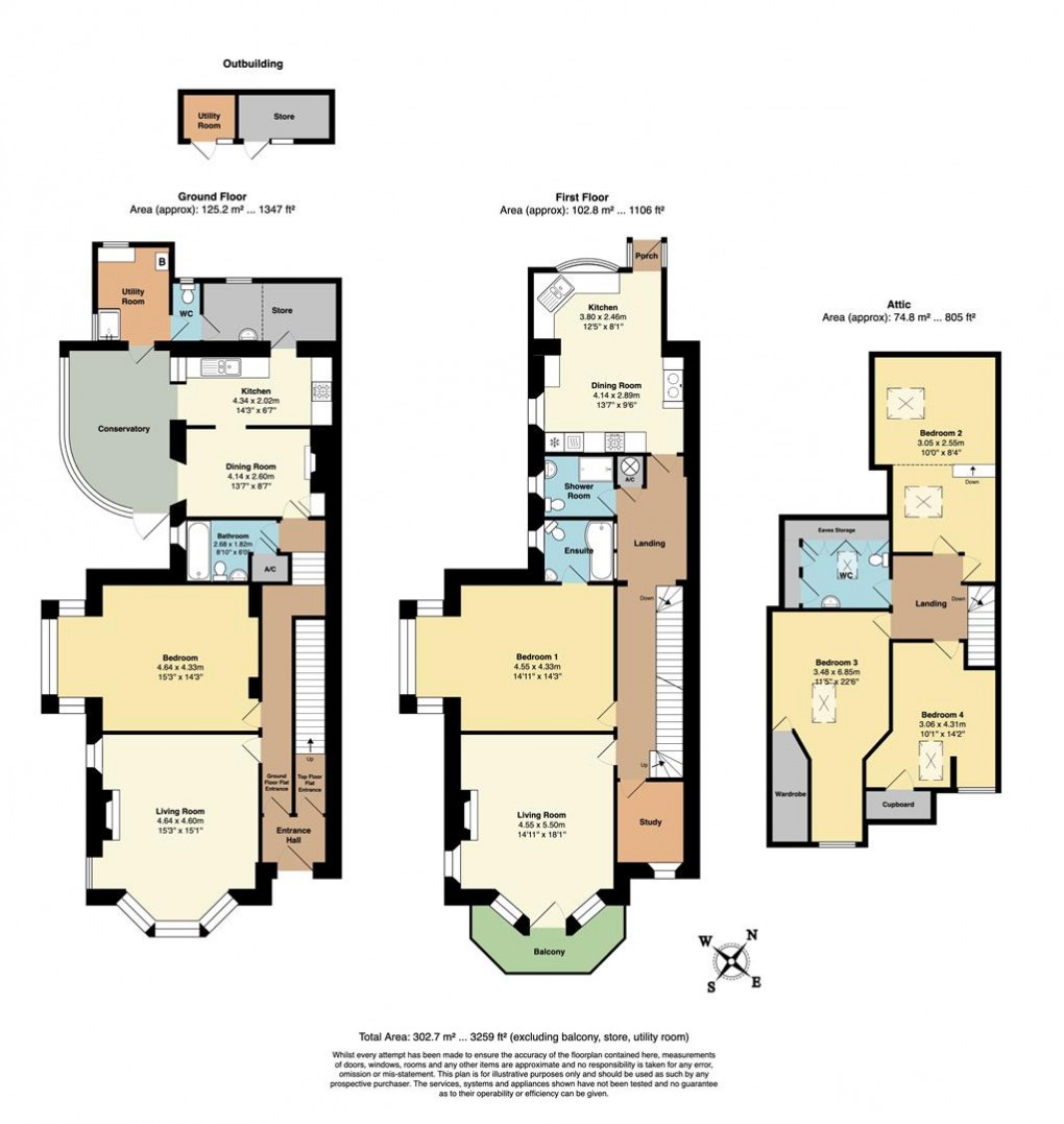 Floorplan for Tower Park, Fowey