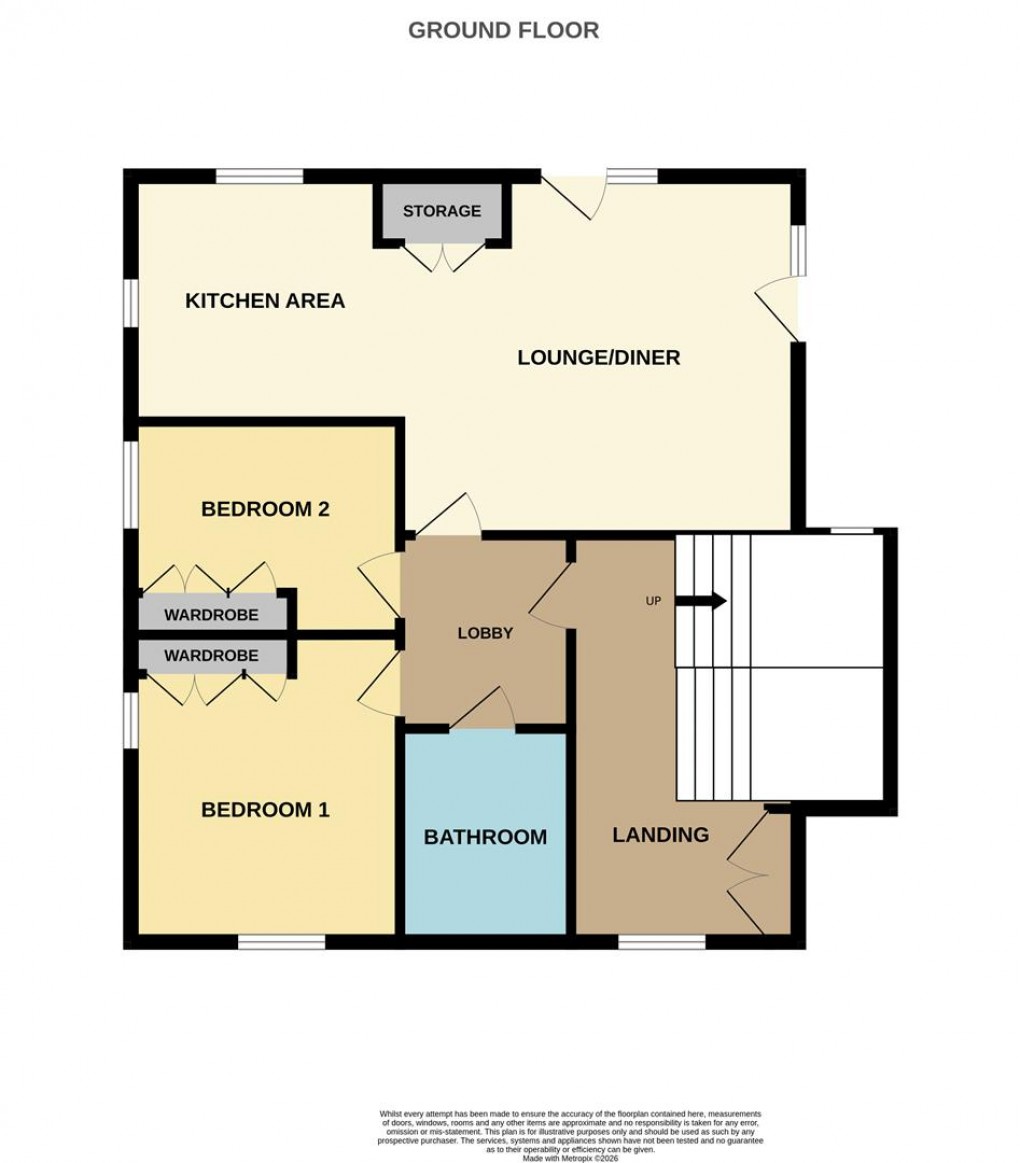Floorplan for Burthy Close, Carluddon, St. Austell