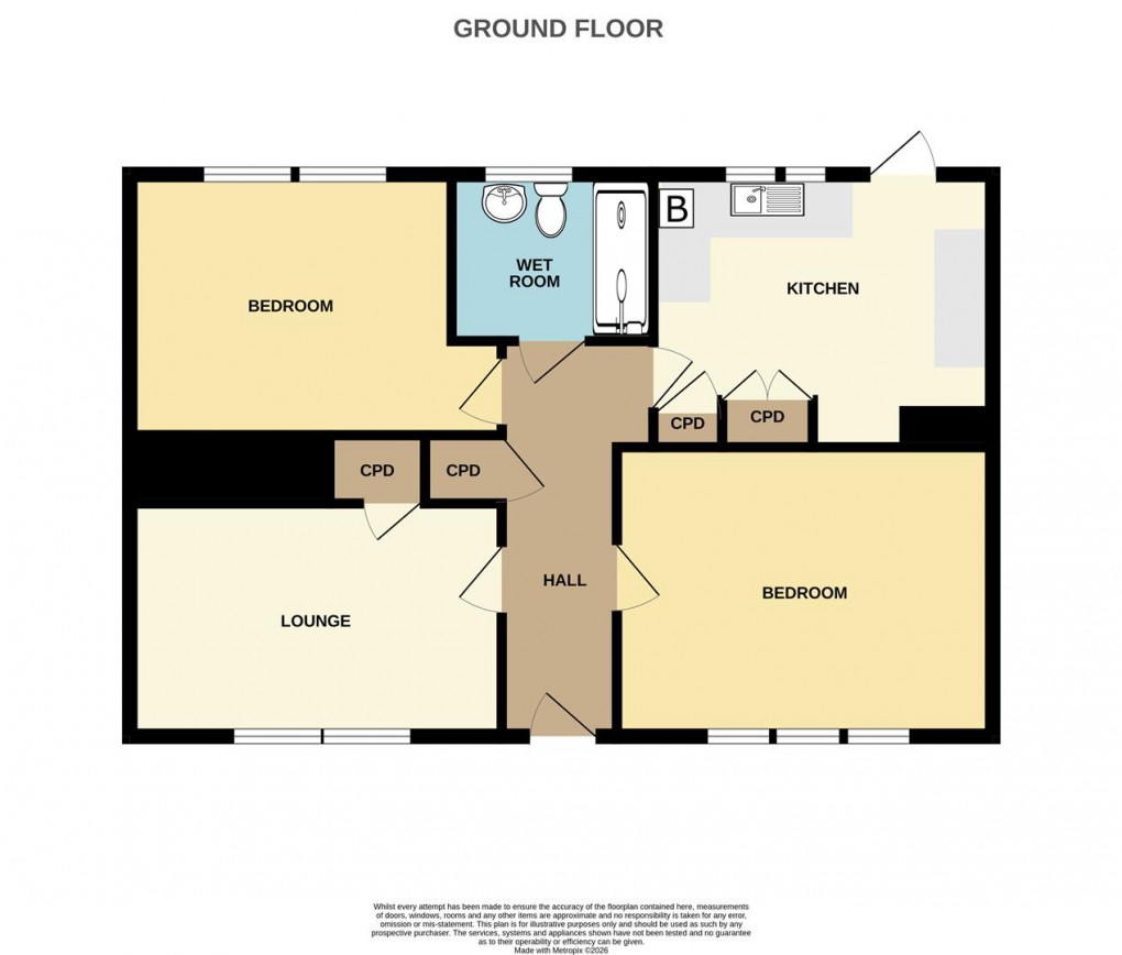 Floorplan for Penarwyn Road, St. Blazey, Par